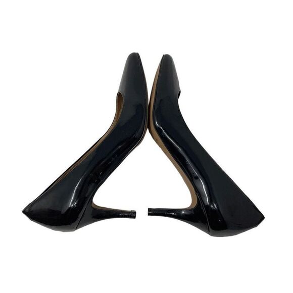 Corso Como 8.5 Black Patent Leather Pumps 3 in Heels Stiletto Evening Elegant - Picture 7 of 7